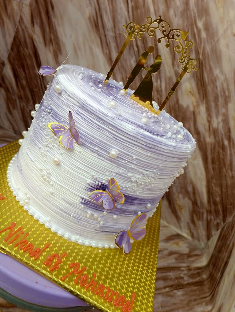 Gâteau violet à la vanille