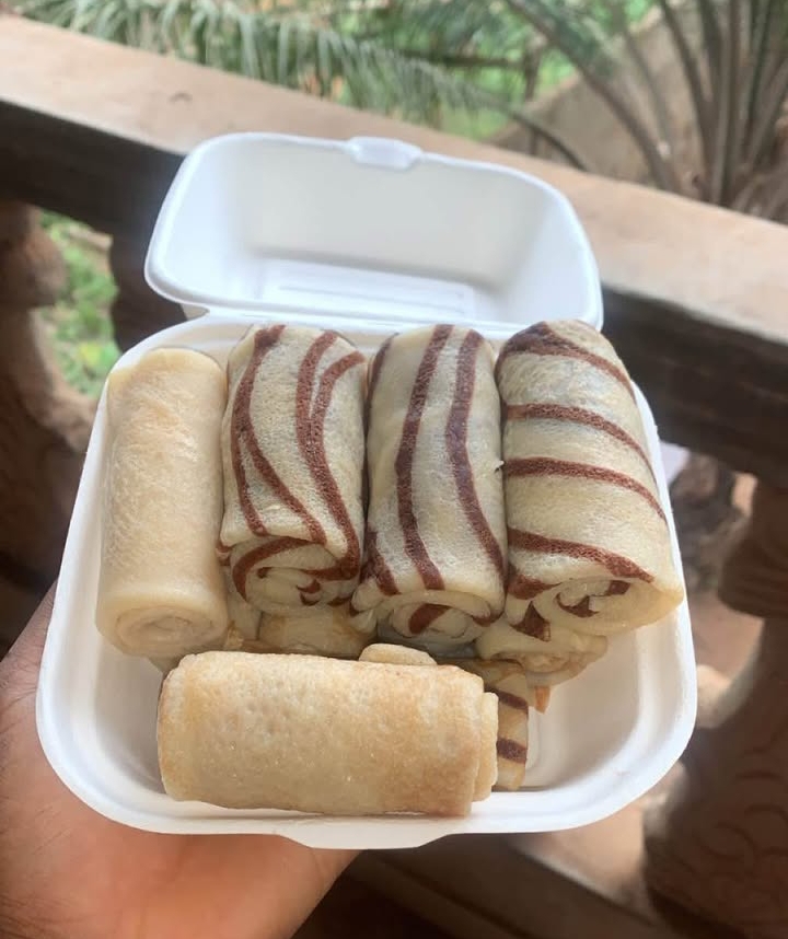 Crêpe nature et au chocolat